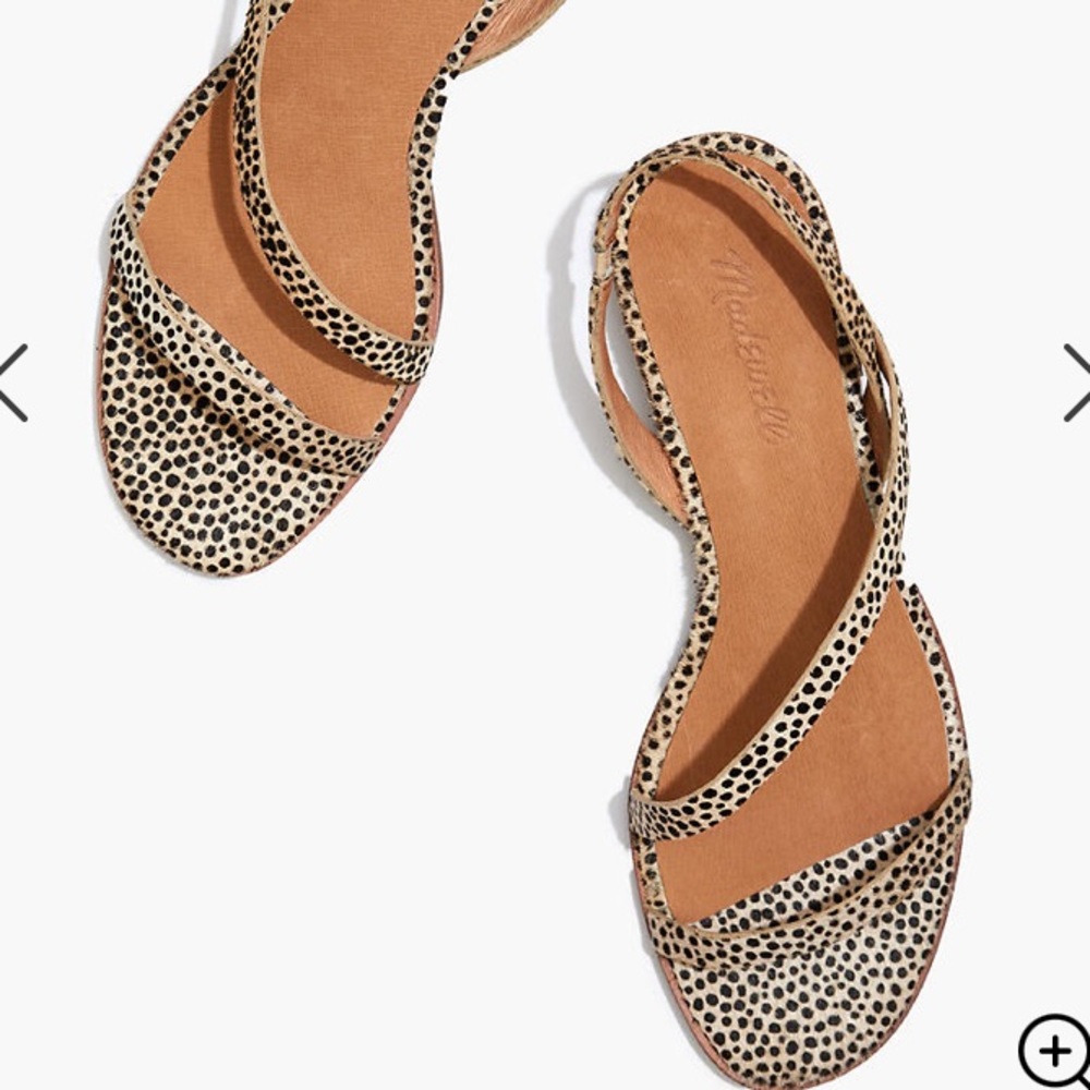 Madewell Heidi Slingback Sandal in Spotted Calf